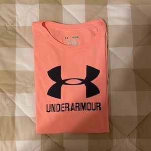 Pink and Navy under armour shirt